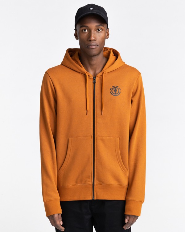 2 Goletta - Zip-Up Hoodie for Men Brown Z1ZHC3ELF1 Element