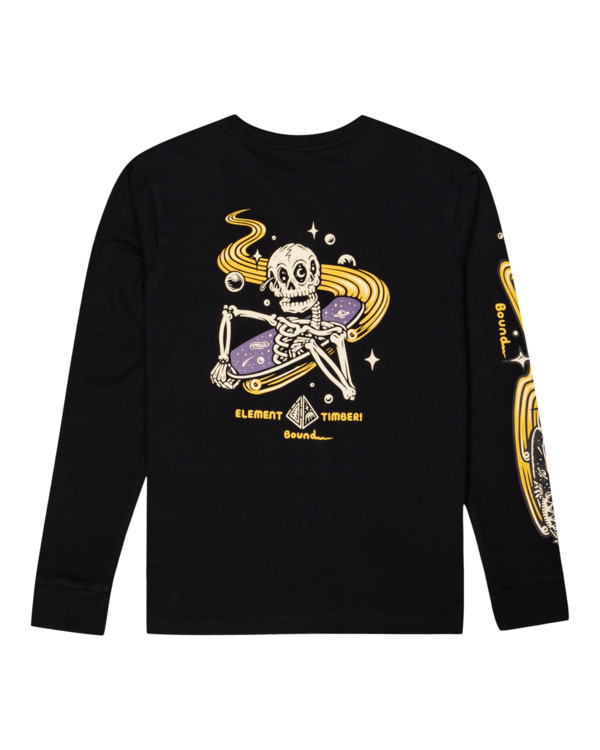 1 Transender - Long Sleeve T-Shirt for Boys Black Z2LSB1ELF1 Element