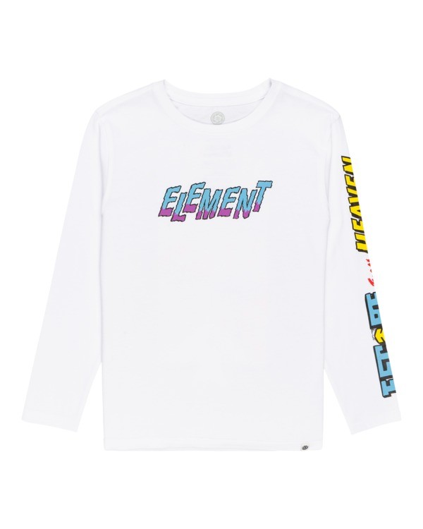 0 Reckoning - Long Sleeve T-Shirt for Boys White Z2LSB7ELF1 Element