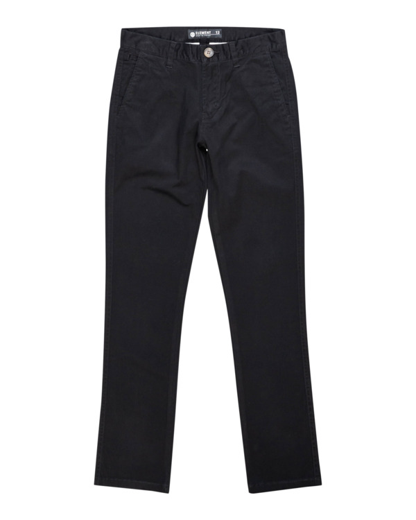 0 Howland Classic - Chinos for Boys Black Z2PTB1ELF1 Element