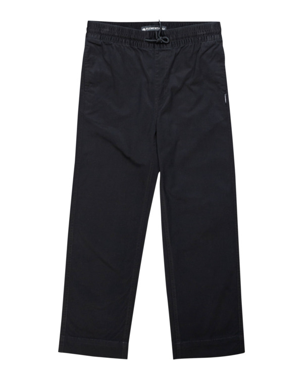 0 Chillin Twill - Trousers for Boys Black Z2PTB2ELF1 Element