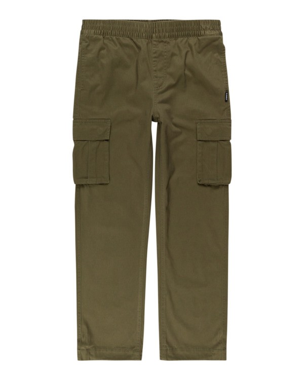 0 Mayari Cargo - Trousers for Boys Green Z2PTB4ELF1 Element