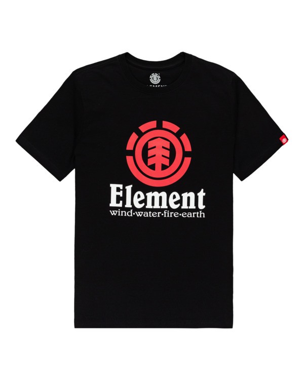 0 Vertical - T-Shirt für Jungen Schwarz Z2SSC8ELF1 Element