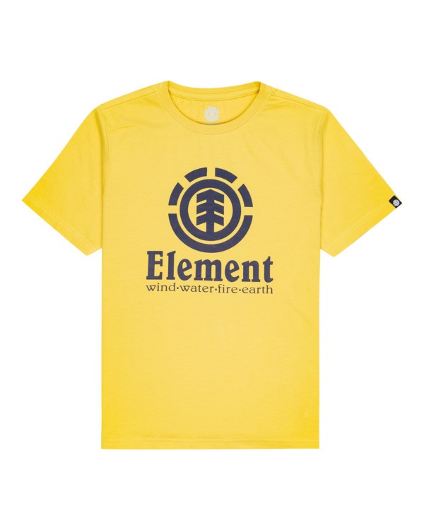 element, Vertical - T-Shirt für Jungen, CREAM GOLD (4811) 0 Vertical - T-Shirt für Jungen Gelb Z2SSC8ELF1 Element