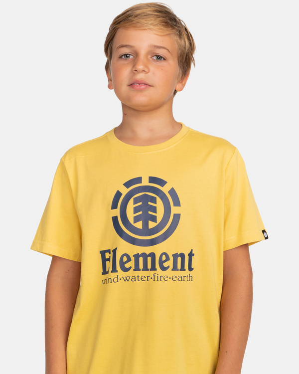element, Vertical - T-Shirt für Jungen, CREAM GOLD (4811) 3 Vertical - T-Shirt für Jungen Gelb Z2SSC8ELF1 Element