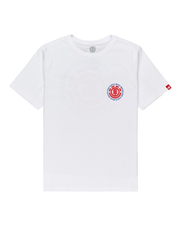 0 Seal - T-shirt pour Garçon Blanc Z2SSD2ELF1 Element