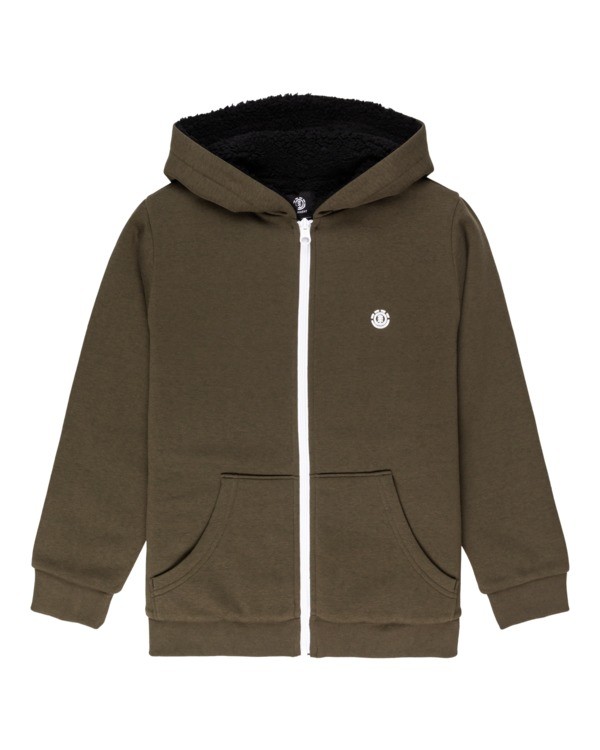 0 Bolton - Zip-Up Hoodie for Boys Green Z2WAB4ELF1 Element