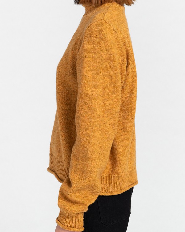 2 Roldal - Pull pour Femme Jaune Z3JPB1ELF1 Element
