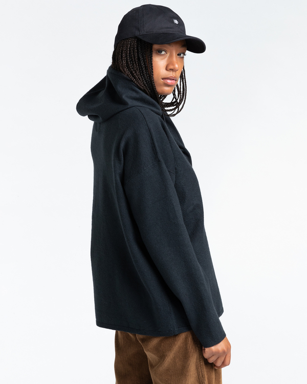 2 Eiken - Felpa con cappuccio da Donna Black Z3JPB2ELF1 Element