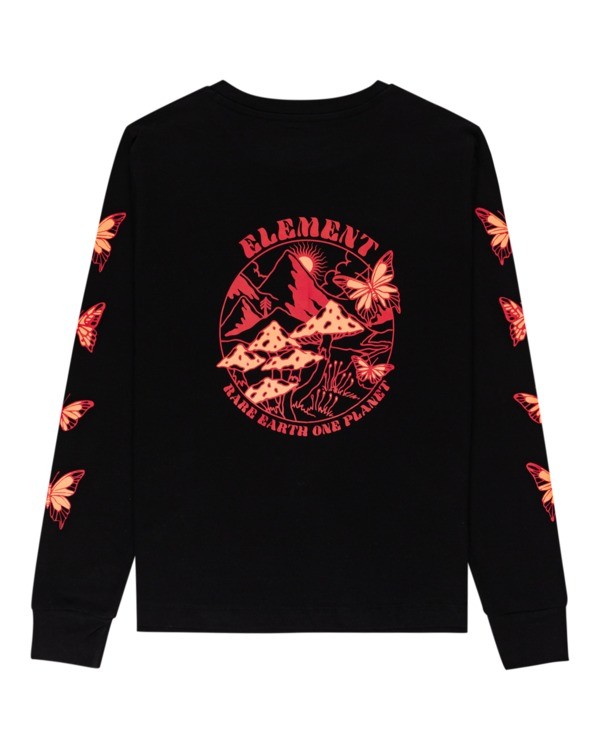 1 Nevso - Long Sleeve T-Shirt for Women Black Z3LSB1ELF1 Element