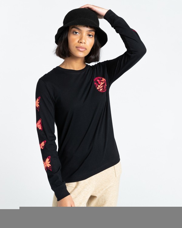 2 Nevso - Long Sleeve T-Shirt for Women Black Z3LSB1ELF1 Element
