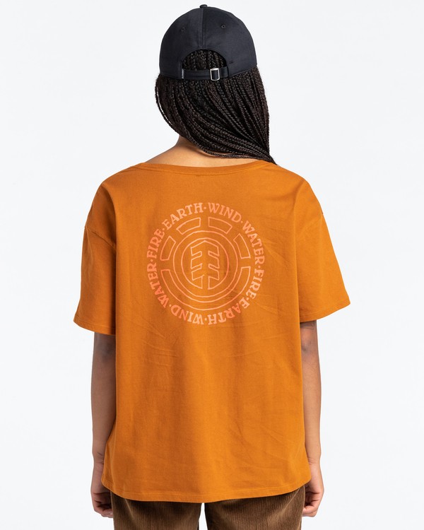 4 Exley - T-Shirt for Women Brown Z3SSD6ELF1 Element