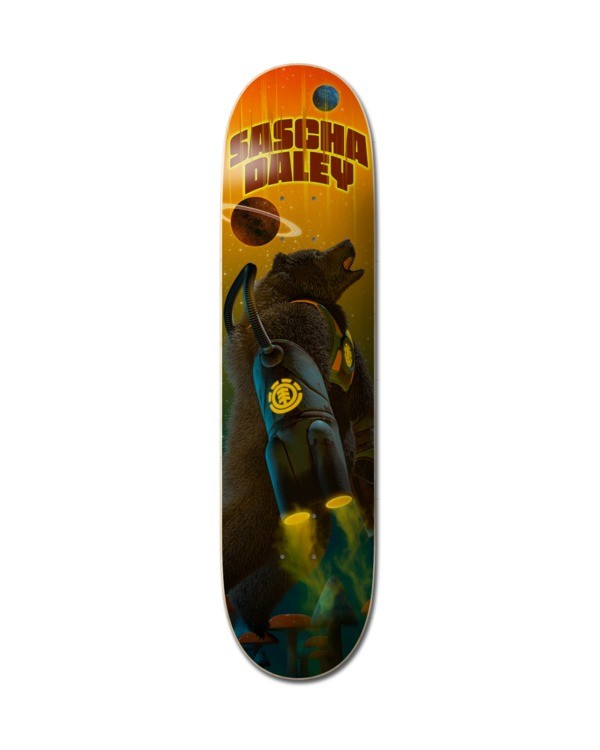 0 8.25" Future Nature Sascha - Deck de skateboard Multi Z4DCC9ELF1 Element