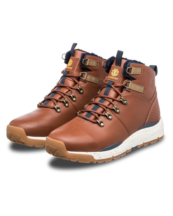 1 Wolfeboro Monde - Chaussures en cuir pour Homme Marron Z6MDN101 Element