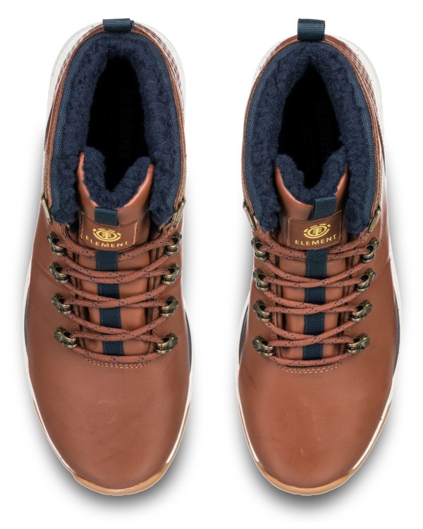 3 Wolfeboro Monde - Chaussures en cuir pour Homme Marron Z6MDN101 Element