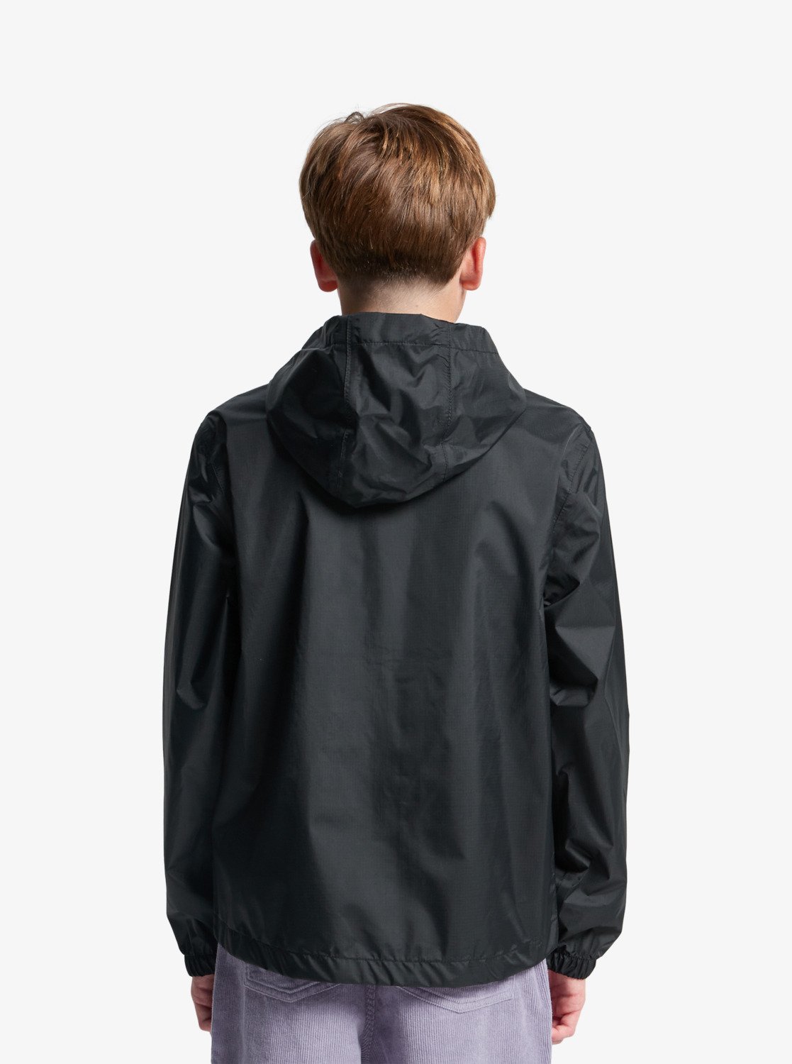 Overcast 3K Tape - Boys 8-16's Black Hooded Waterproof Jacket