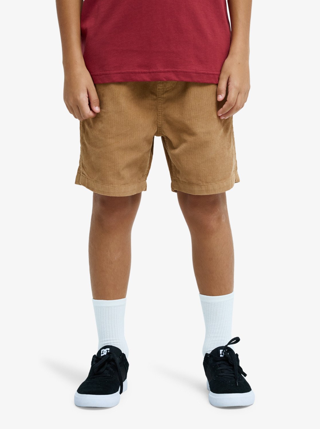 Taxer - Boys 8 - 16's Brown Elastic Waist Walkshorts | Quiksilver