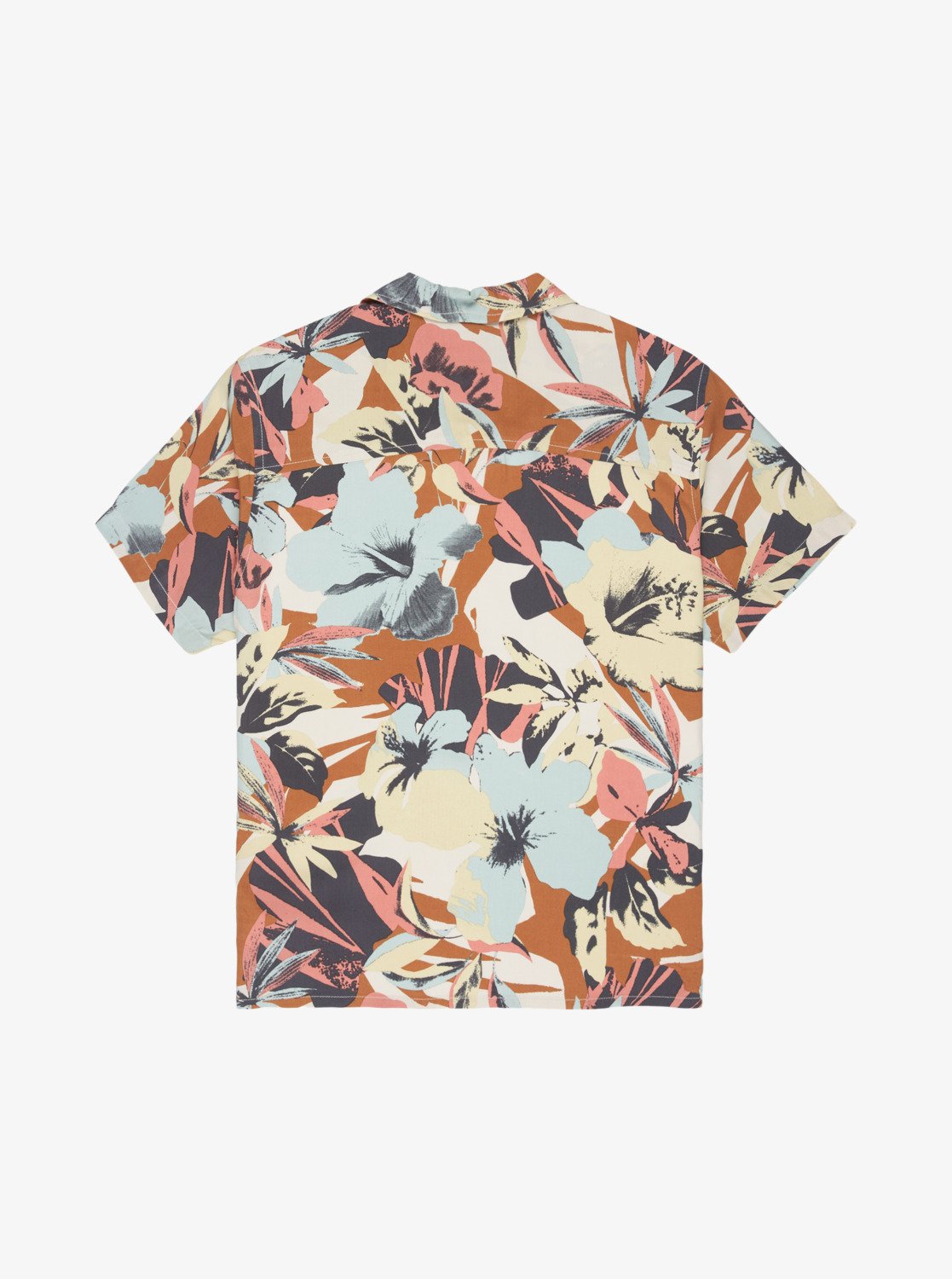 Safe Paradise - Boys 8-16's Beige Short Sleeve Shirt | Quiksilver
