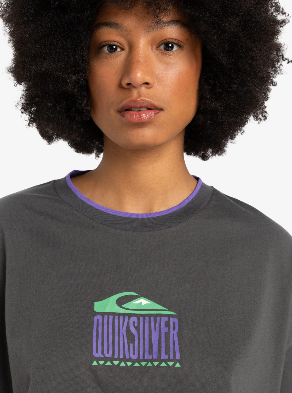Maxi - Women's Black Cropped T-Shirt | Quiksilver