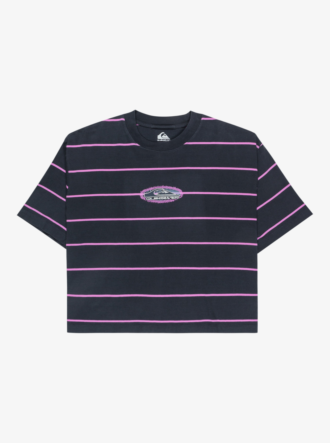 Stripart - Women's Black Short Sleeve T-Shirt | Quiksilver
