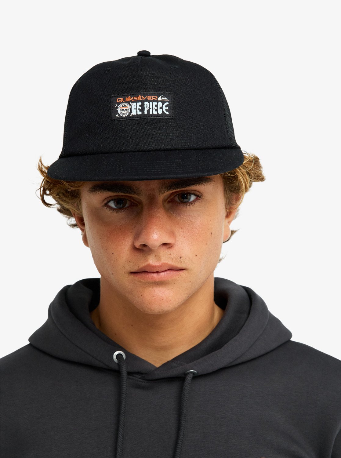 One Piece Drifter - Men's Black Trucker Cap | Quiksilver