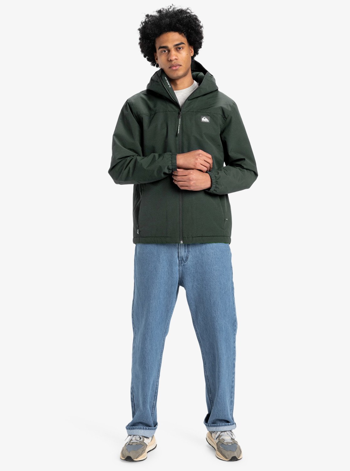 Overcast 3K Warm - Men's Green Waterproof Hooded Jacket | Quiksilver