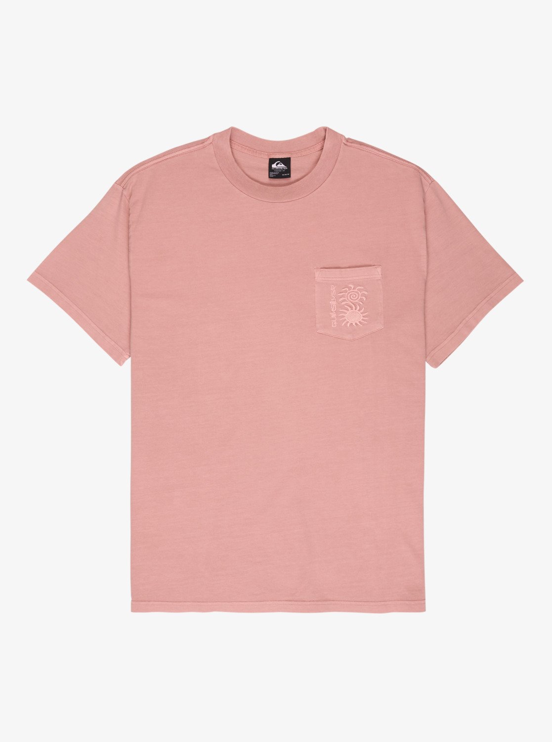 Oxni Washed - Men's Pink Short Sleeve T-Shirt | Quiksilver
