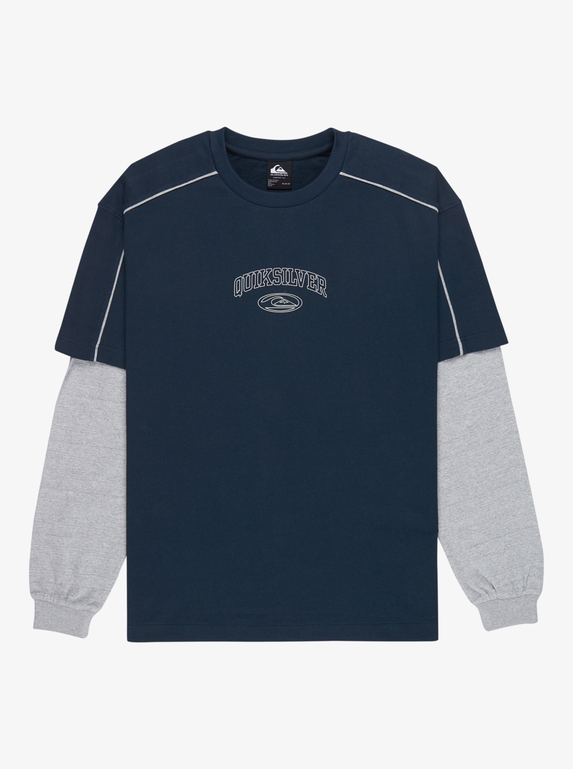 F/CE. LAYERED T-SHIRT M ネイビー eqykt04418_quiksilver,