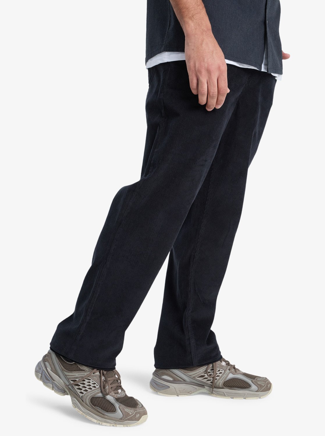 Taxer Regular Cord - Men's Black Trousers | Quiksilver