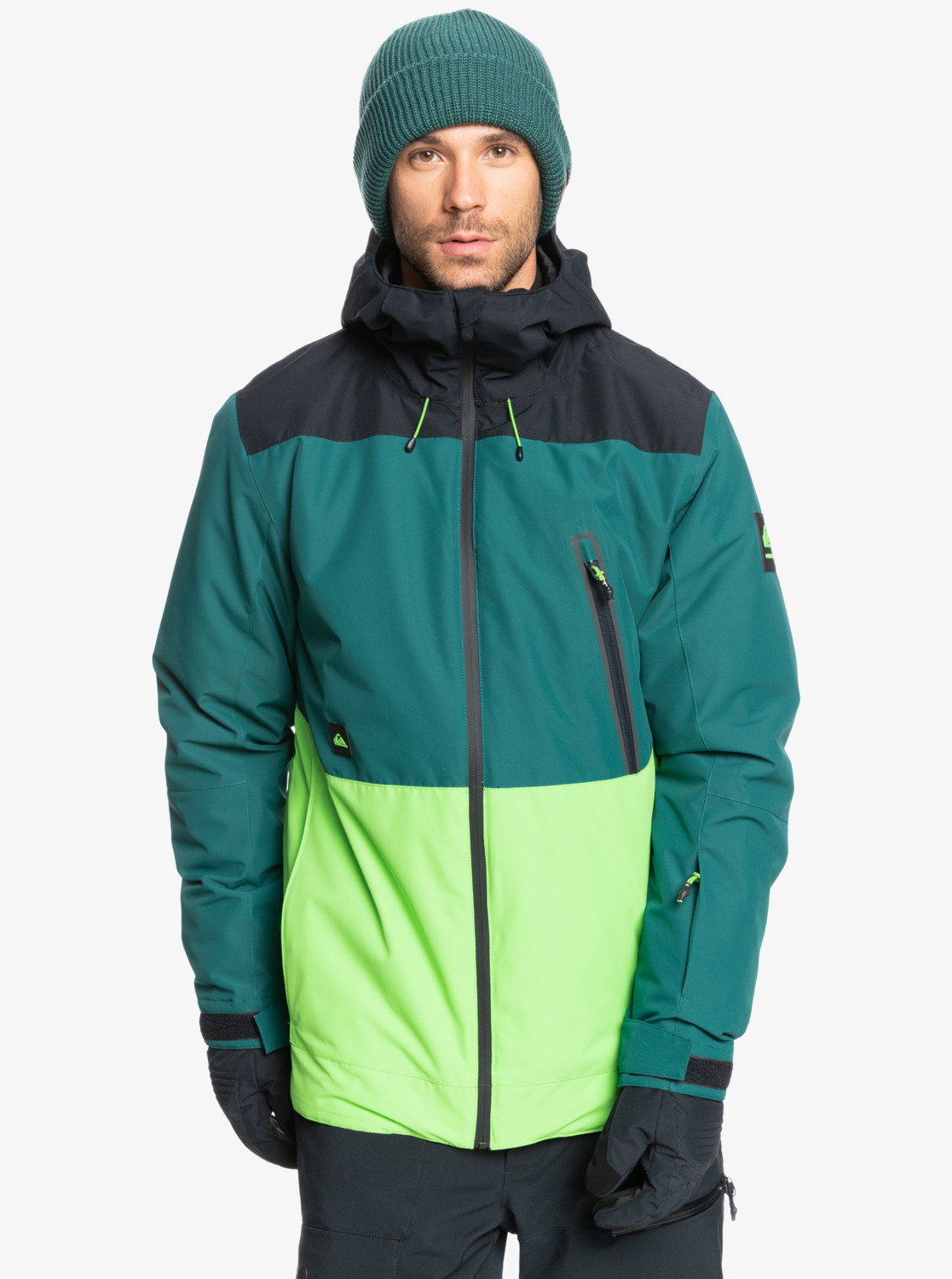 Quiksilver グリーンジャケット Mサイズ 10K防水 eqytj03335_quiksilver,