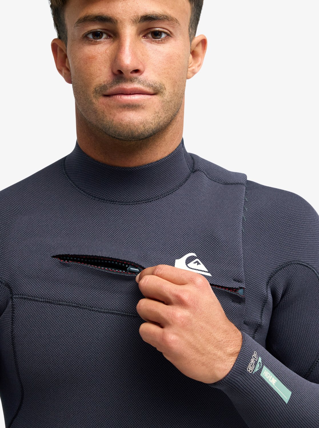 Highline 5/4/3mm - Men's Black Chest Zip Wetsuit | Quiksilver
