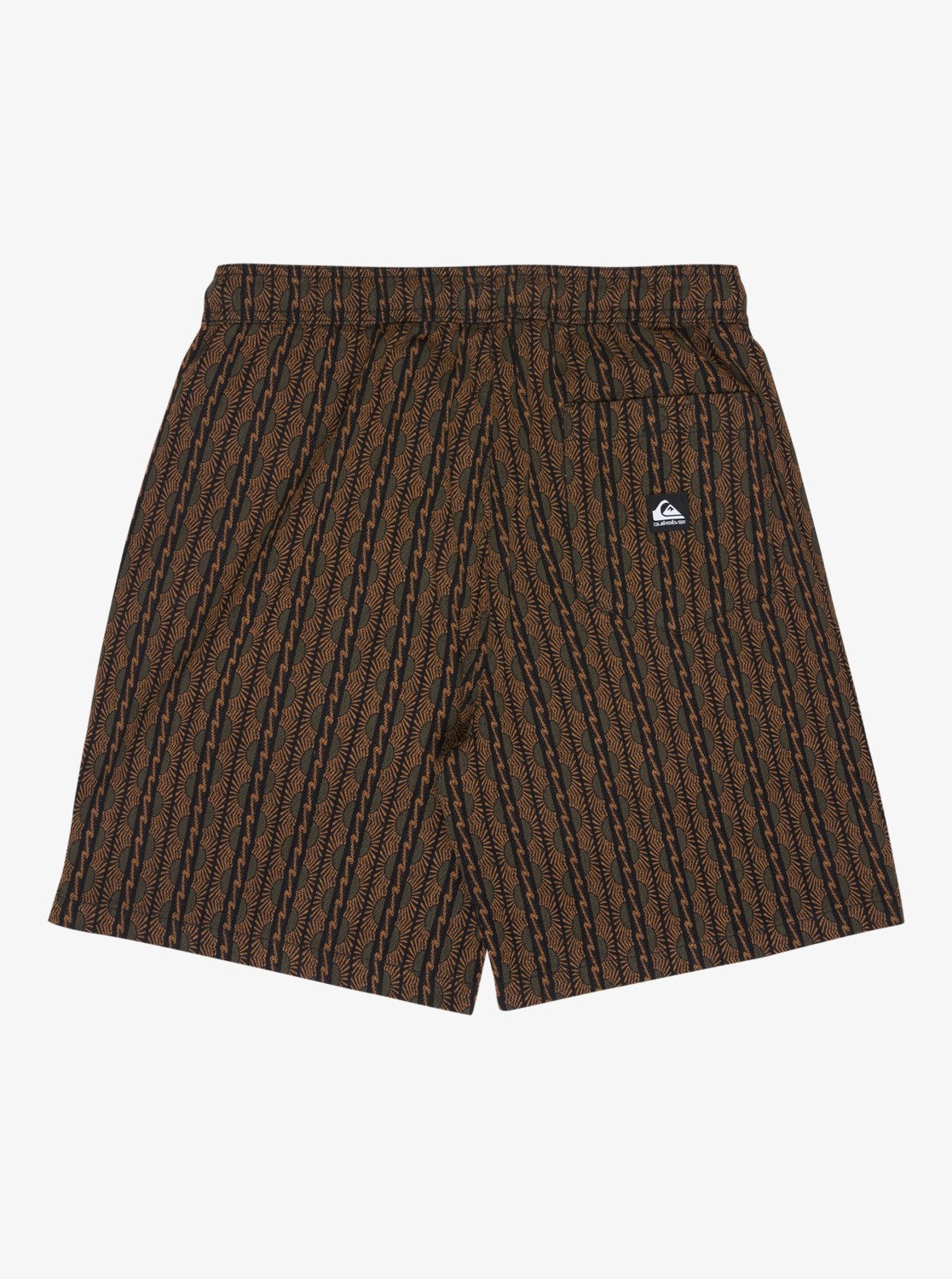 Taxer Jacquard Horizons - Men's Black Elasticated Shorts | Quiksilver