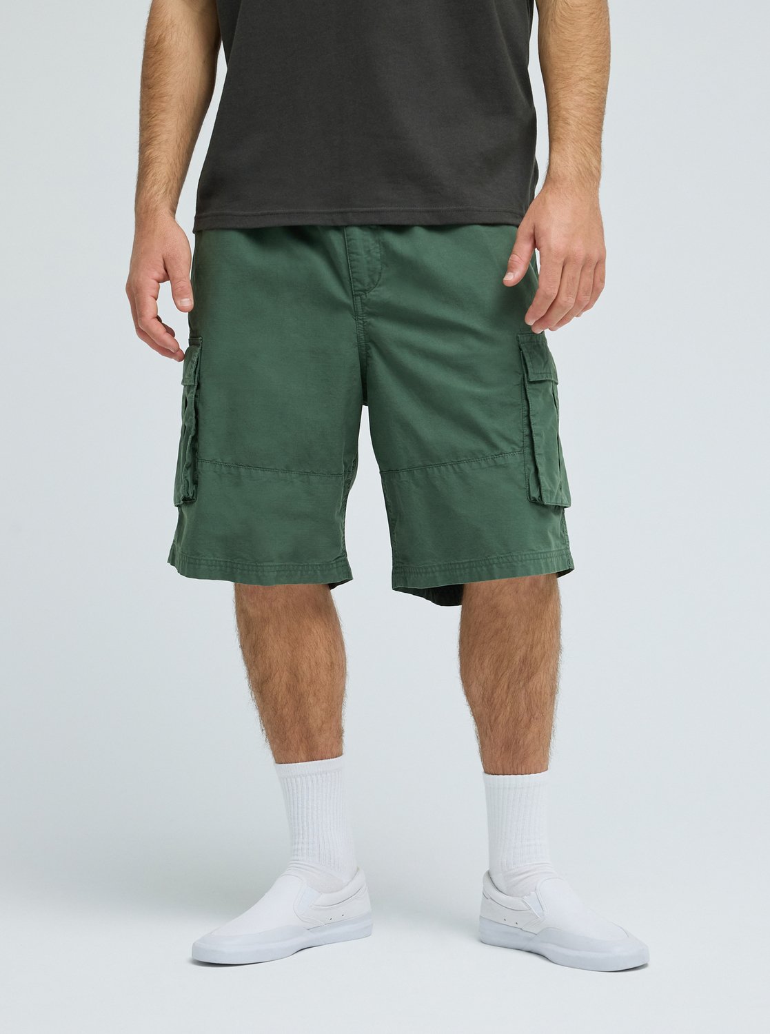 Freefall Cargo - Men's Green Elasticated Cargo Shorts | Quiksilver