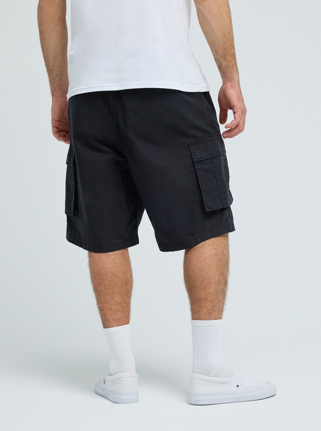 Freefall Cargo - Men's Black Elasticated Cargo Shorts | Quiksilver