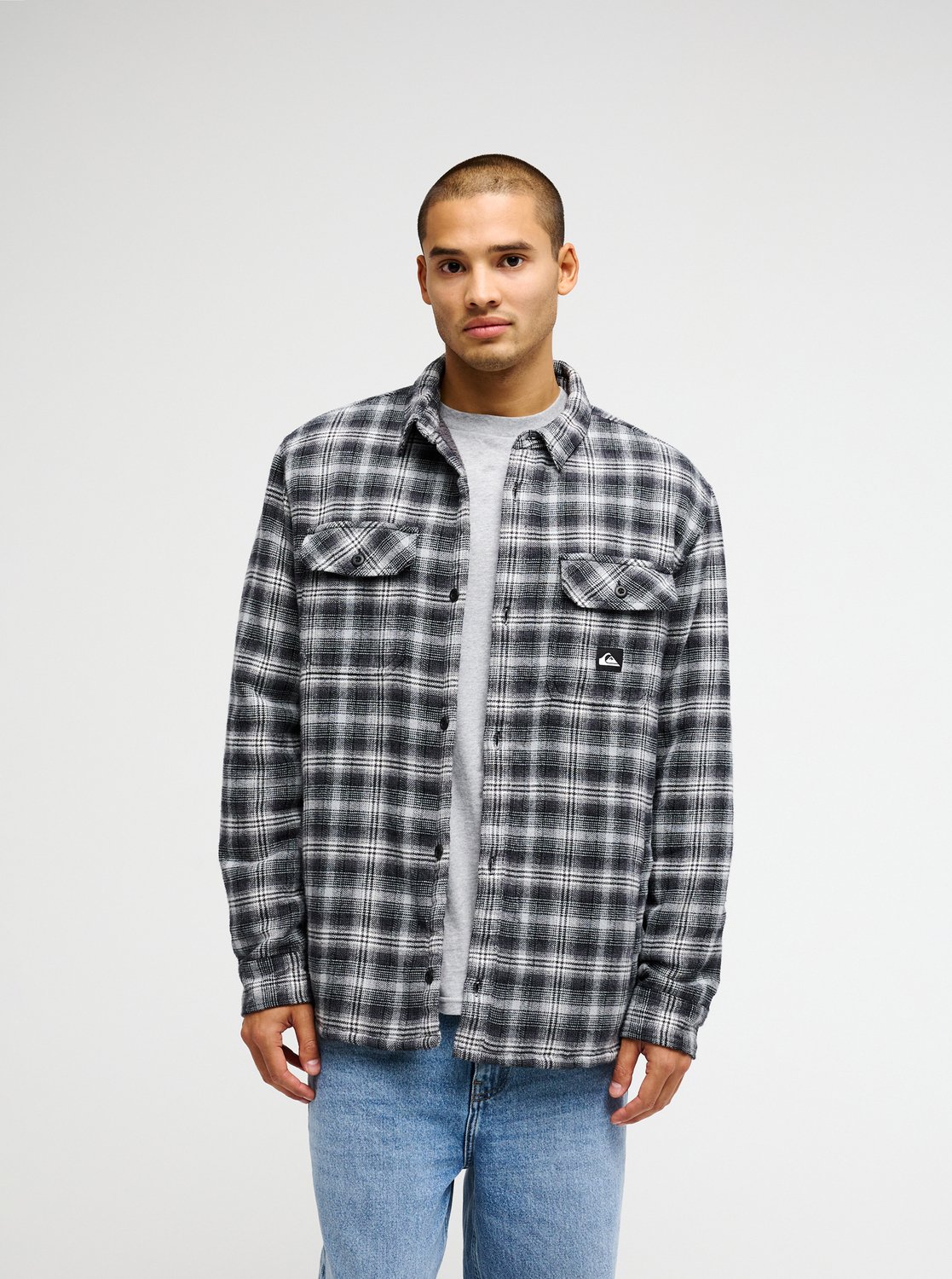 Venture Sherpa - Men's Black Long Sleeve Overshirt | Quiksilver