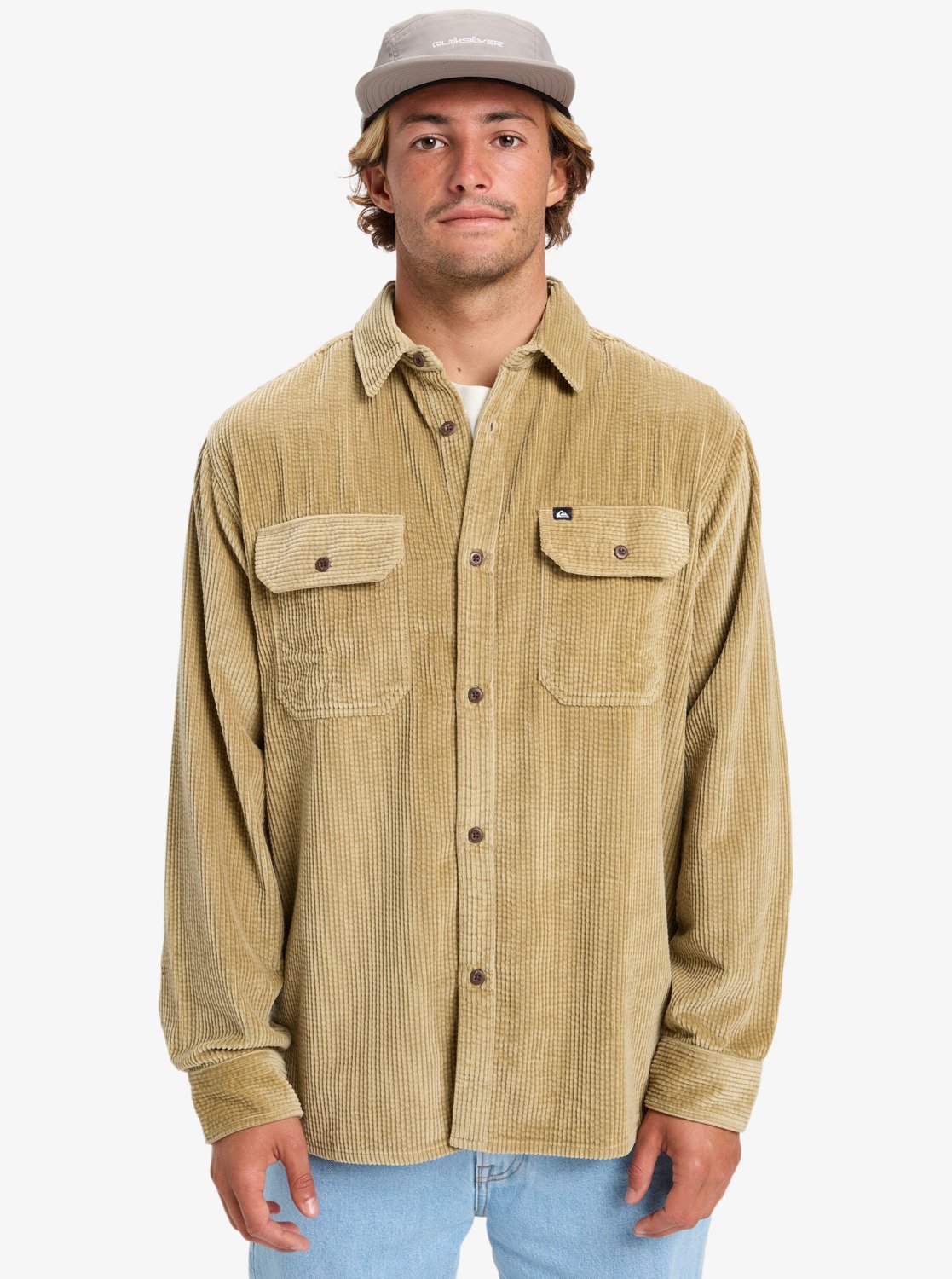 Venture Cord - Men's Beige Corduroy Shirt | Quiksilver