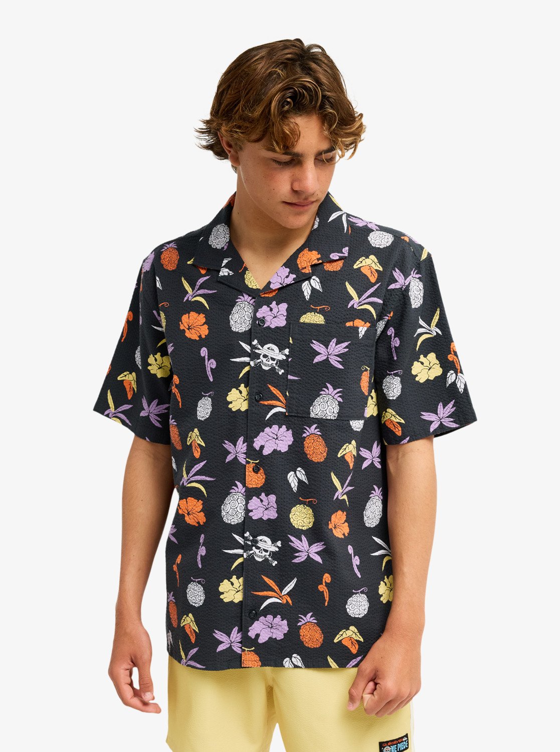One Piece No Mi - Men's Purple Short Sleeve Shirt | Quiksilver