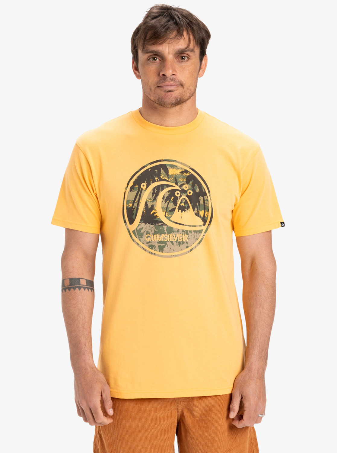 Evo Bubble Wrapped - Men's Orange Short Sleeves T-Shirt | Quiksilver