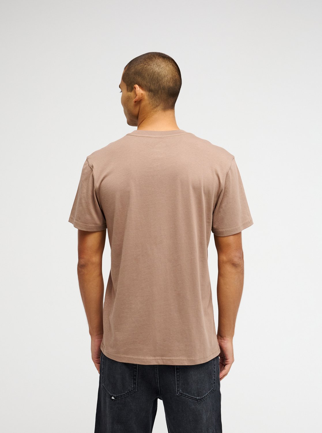 Ev Mini Logo - Men's Brown Short Sleeve T-Shirt | Quiksilver
