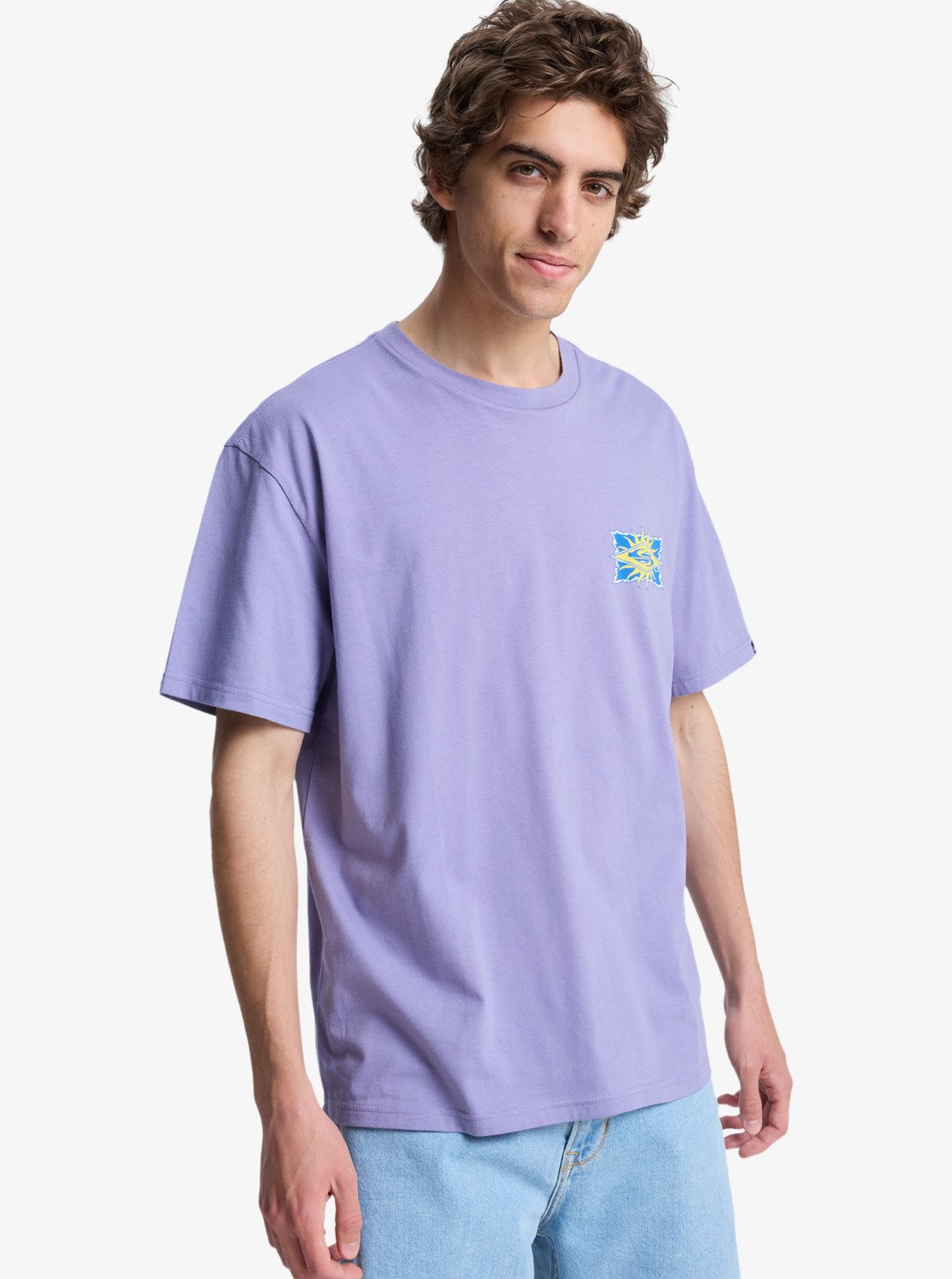 EV Starfish Stamp - Men's Purple Short Sleeve T-Shirt | Quiksilver
