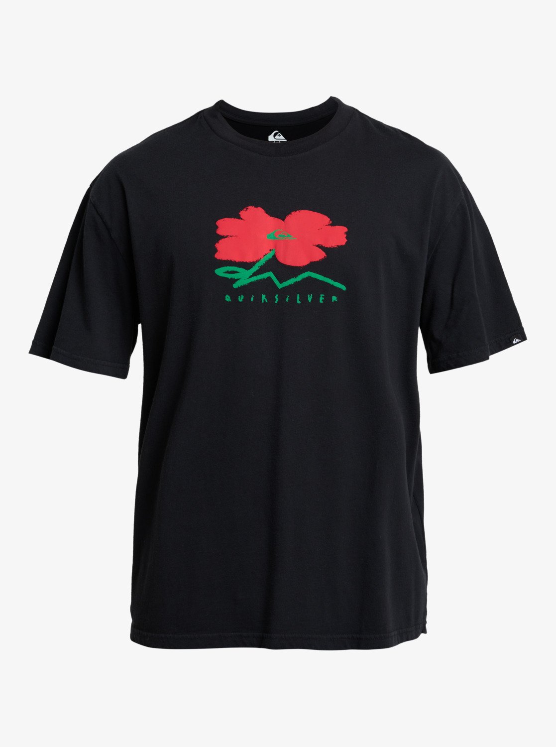 Structured Flower - Men's Black Short Sleeve T-Shirt | Quiksilver