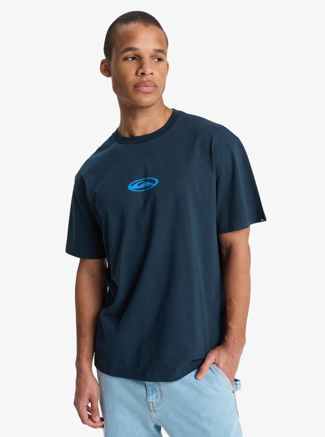 Flowers Surfing - Men's Blue Short Sleeve T-Shirt | Quiksilver