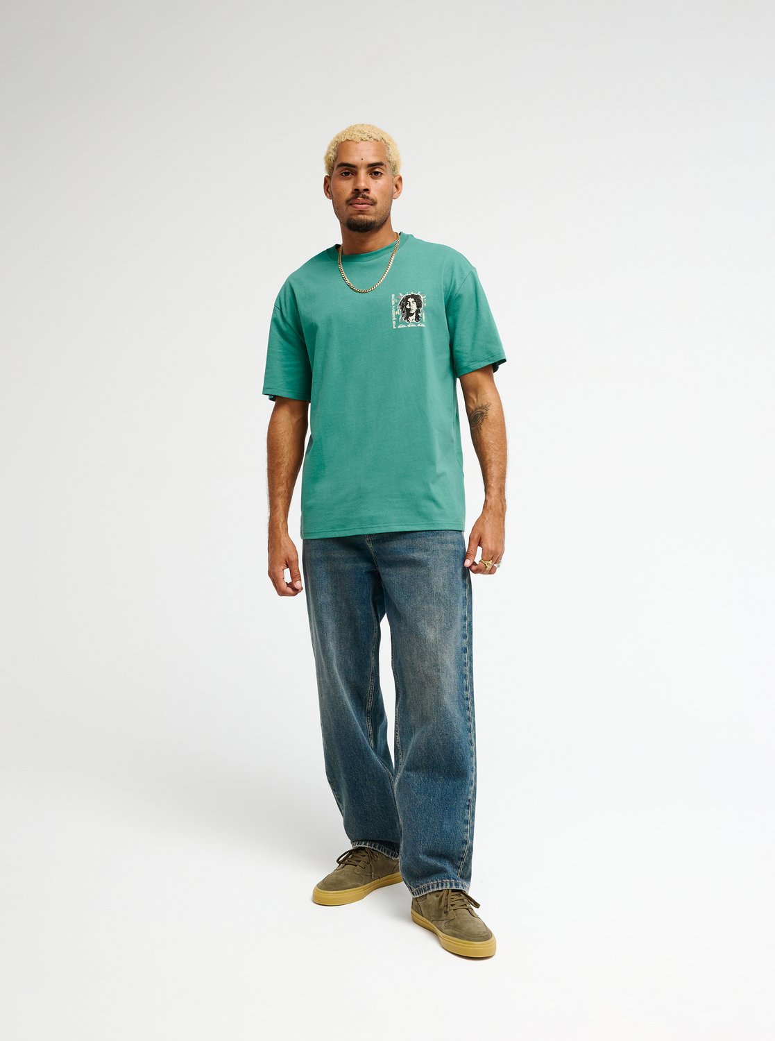 Bob Marley Warhead - Men's Green Short Sleeve T-Shirt | Quiksilver