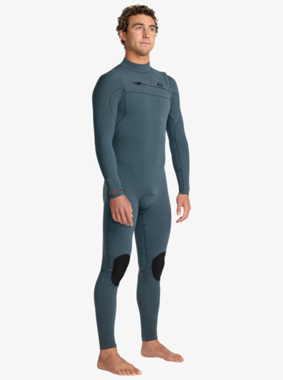 quiksilver, Highline 4/3 - Chest Zip Wetsuit for Men, BLUE FOG (bfg) Highline 4/3 - Chest Zip Wetsuit for Men  25AW213501
