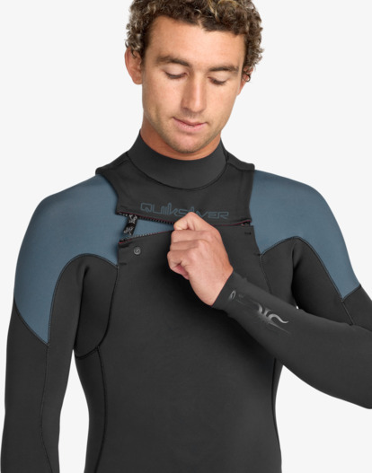 quiksilver, Mercury 4/3mm - Combinaison de surf zip poitrine pour Homme, ORION BLUE (brg0) Mercury 4/3mm - Chest Zip Wetsuit for Men  25AW213506