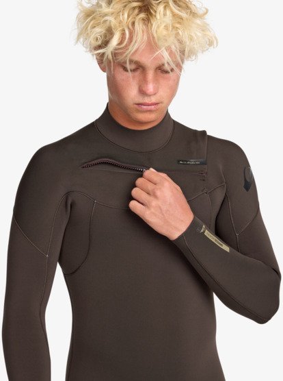 quiksilver, Everyday Sessions 4/3mm - Combinaison de surf chest zip pour Homme, BROWN (brn) Everyday Sessions  4/3mm - Chest Zip Wetsuit for Men  25AW213512