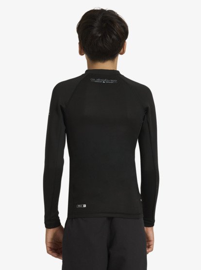 quiksilver, Everyday Heat - Surf-tee manches longues UPF 50 pour Garçon 4-16, BLACK (kvj0) Everyday Heat - Long Sleeve UPF 50 Surf T-Shirt for Boys 8-16  AQBWR03081