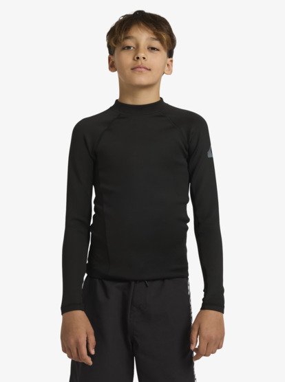 quiksilver, Everyday Heat - Surf-tee manches longues UPF 50 pour Garçon 4-16, BLACK (kvj0) Everyday Heat - Long Sleeve UPF 50 Surf T-Shirt for Boys 8-16  AQBWR03081