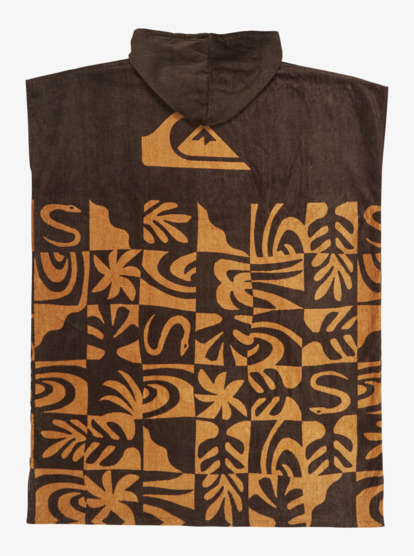 quiksilver, Hoody Towel - Toalla poncho, ALMOND DESERT CHECKER (cmd6) Hoody Towel - Poncho Changing Towel for Unisex  AQYAA03233
