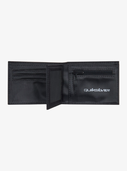 quiksilver, Freshness - Portefeuille 3 volets pour Homme, BLACK CAMOSTROKES (kvj8) Freshness - Tri-Fold Wallet for Men  AQYAA03358